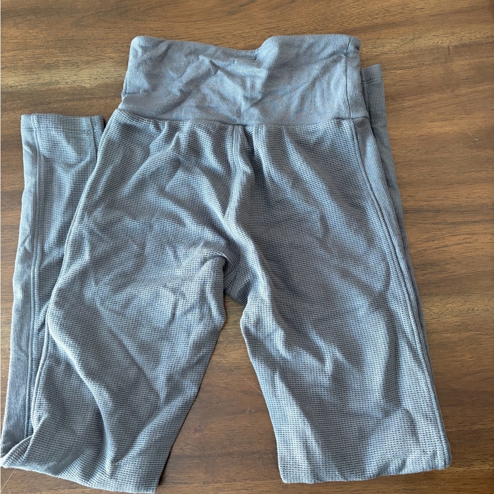 Victoria's Secret Leggings Double Waffle Knit Grey - Picture 4 of 9